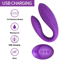 Wireless Vibrator Adult Toys For Couples USB Rechargeable Dildo G Spot U Silicone Stimulator Double Vibrators Sex Toy For Woman