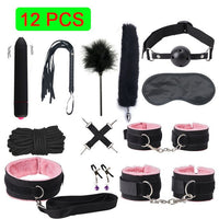 Exotic Sex Products For Adults Games Leather Bondage BDSM Kits Handcuffs Sex Toys Whip Gag Tail Plug Women Sex Accessories