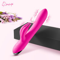 10 Speed G pot Vibrator USB Rechargeable Powerful Dildo Rabbit Vibrator for Women Clitoris stimulation Massage Adult sex toys