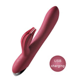 10 Speed G pot Vibrator USB Rechargeable Powerful Dildo Rabbit Vibrator for Women Clitoris stimulation Massage Adult sex toys