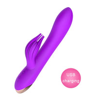 10 Speed G pot Vibrator USB Rechargeable Powerful Dildo Rabbit Vibrator for Women Clitoris stimulation Massage Adult sex toys