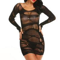 Sexy Lingerie V-Neck Lace Sexy Dress With G string Garter Women Transparent Sex Underwear Babydoll Sleepwear Erotic Costume