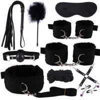 SMLOVE Sex Handcuffs Collar Whip Gag Nipple Clamps BDSM Bondage Rope Erotic Adult Sex Toys For Woman Couples Anal Butt Plug Tail