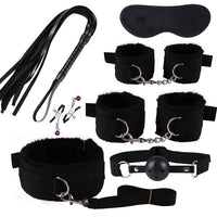 SMLOVE Sex Handcuffs Collar Whip Gag Nipple Clamps BDSM Bondage Rope Erotic Adult Sex Toys For Woman Couples Anal Butt Plug Tail